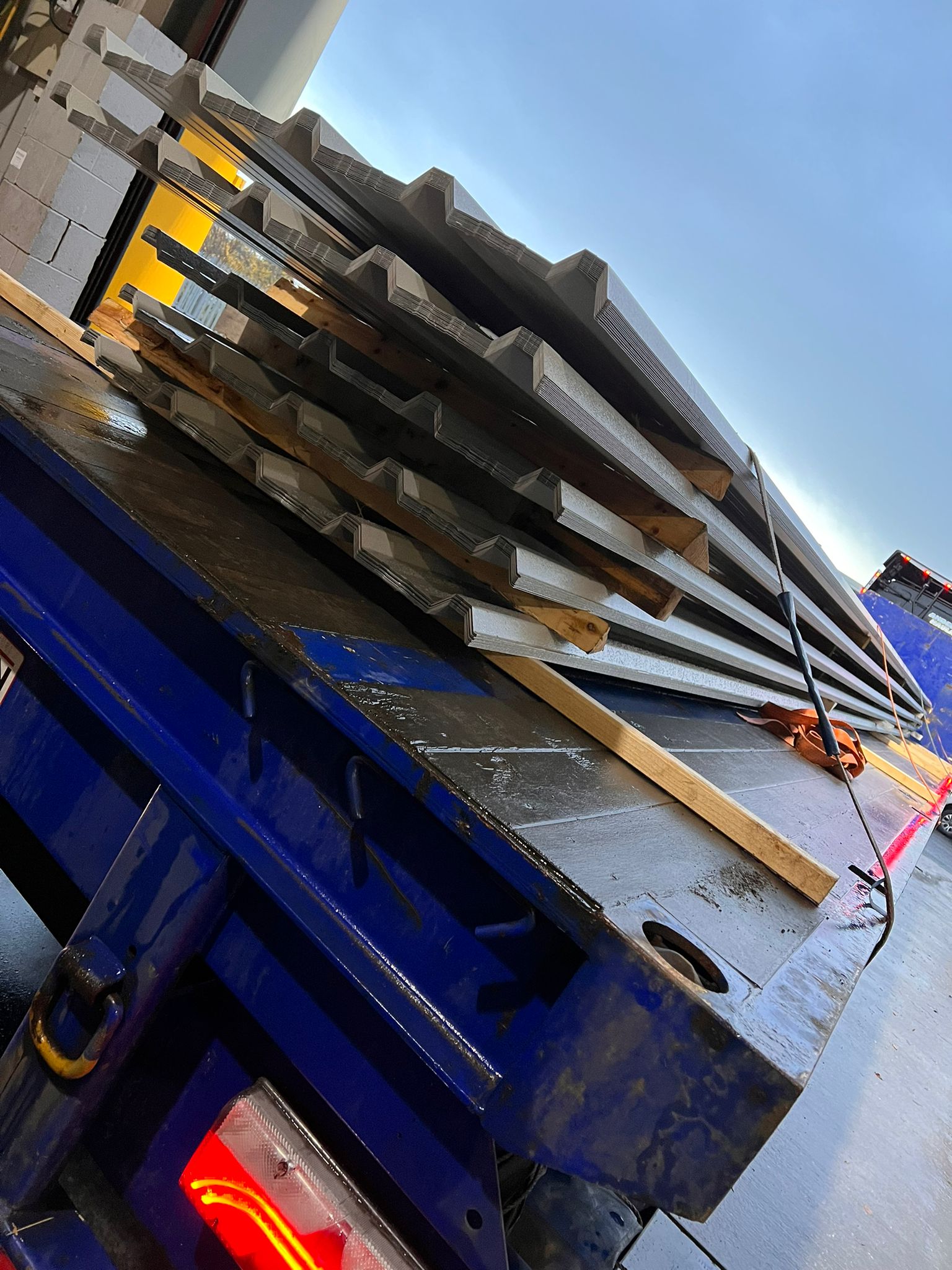 Box profile steel roof sheet