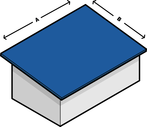 Single slope roof profile
