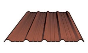 32/1000 profile roof sheet in terracotta
