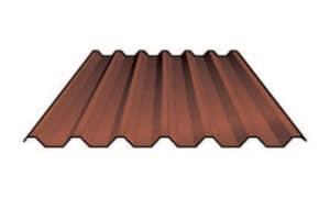 34/1000 profile roof sheet in terracotta