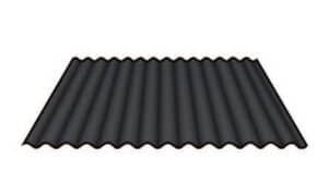 corrugated roof sheet in black