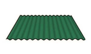 corrugated roof sheet in heritage