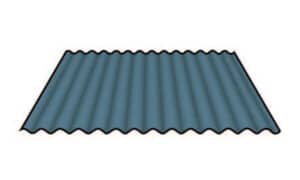 corrugated roof sheet in ocean