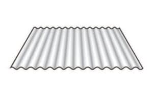 corrugated roof sheet in white
