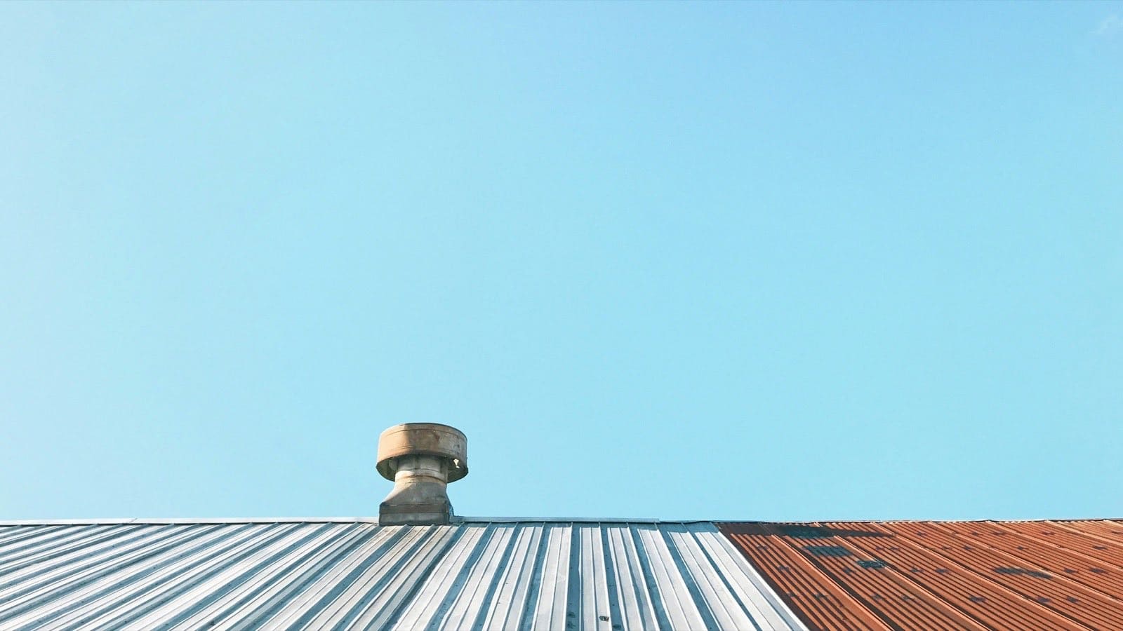 roof ventilator and flashing detail on a metal roof